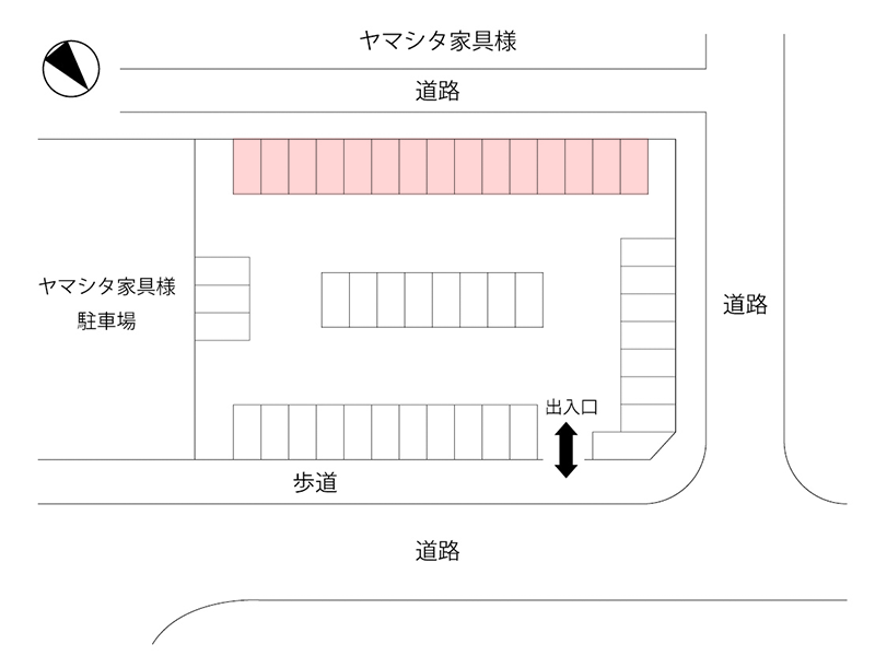 月極駐車場 ご利用者 各位　月極駐車場の舗装及びフェンスの一部改修工事のお知らせ